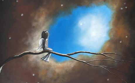 Queria ter uma escada para o céu para poder vê-lo todos os dias