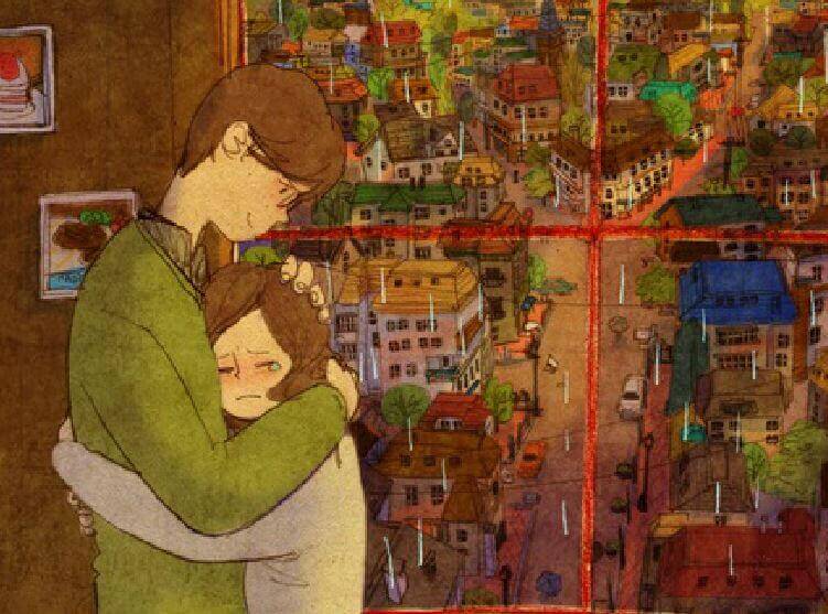 Um dia você receberá um abraço tão apertado que tudo ficará bem