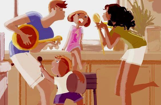 Nesta casa fazemos barulho, dizemos "sinto muito" e nos abraçamos