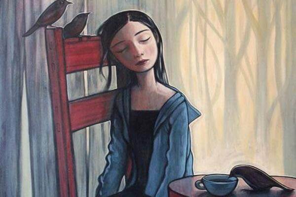 A covardia alimenta a tristeza