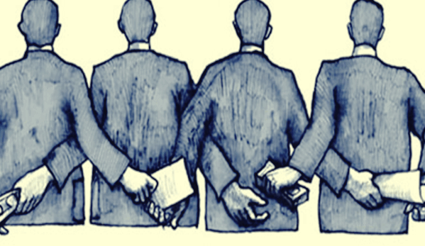 A corrupção começa com as pessoas anônimas