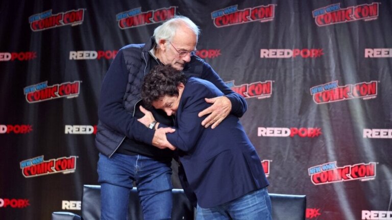 O emocionante encontro entre Michael J. Fox e Christopher Lloyd