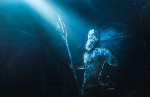 O mito de Poseidon, deus dos oceanos